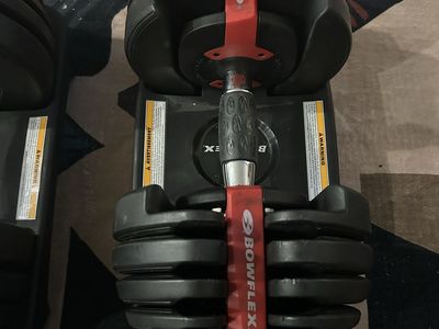 Bowflex Selecttech 52.5 lb dumbbells