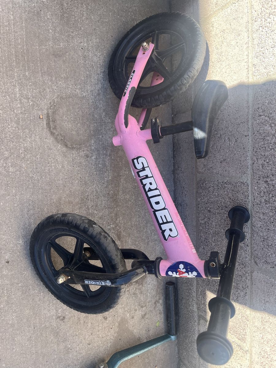 Pink Strider Classic Balance Bike - 12 Inch Toddler Bike