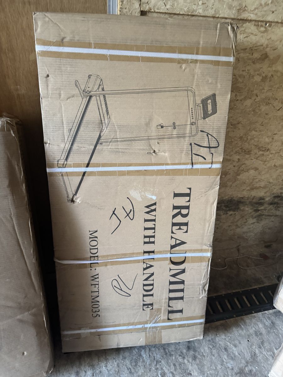Wellfit WFIM035 Folding Treadmill with Handle & Incline - 350lb Capacity, Smart Voice Control
