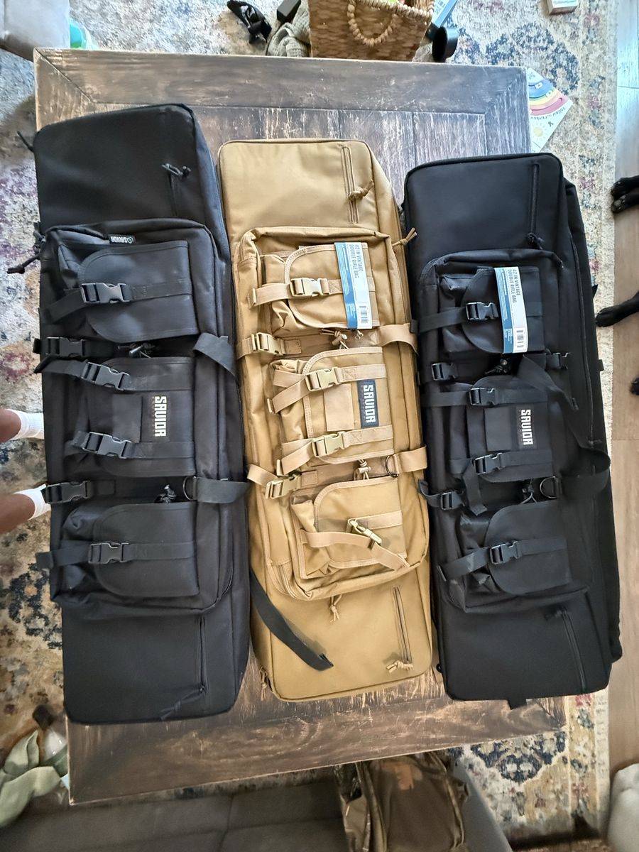 Lot of 3 Savior Equipment 42-Inch Specialist Vintage Double Rifle Bags