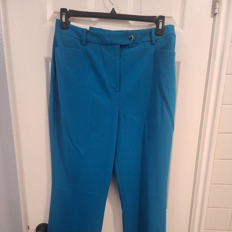 NEW Calvin Klein Teal Dress Pants Women's Size 12
