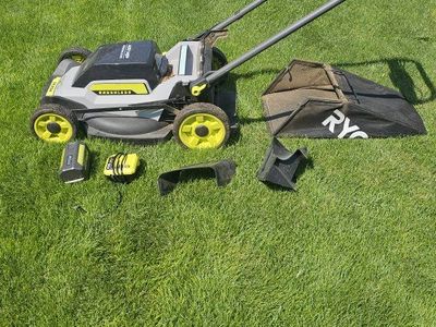Ryobi 40V HP Brushless 3-in-1 Cordless Lawn Mower with Battery and Charger