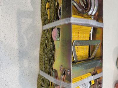 LIBRA 4x30 Ratchet Tie Down Strap Double J Hook