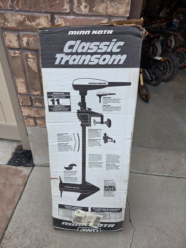 Minn Kota Classic Transom Mount Trolling Motor - 24 lbs Thrust, 30" Shaft