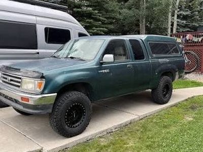 Used Toyota T100 Truck Shell/Camper Top - Green, For 1990s Model Trucks or early model Tundras
