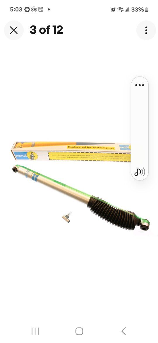 Blistine shock absorbers