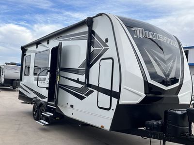 2022 Momentum G-Class Toy Hauler Travel Trailer - White/Black - Excellent Condition
