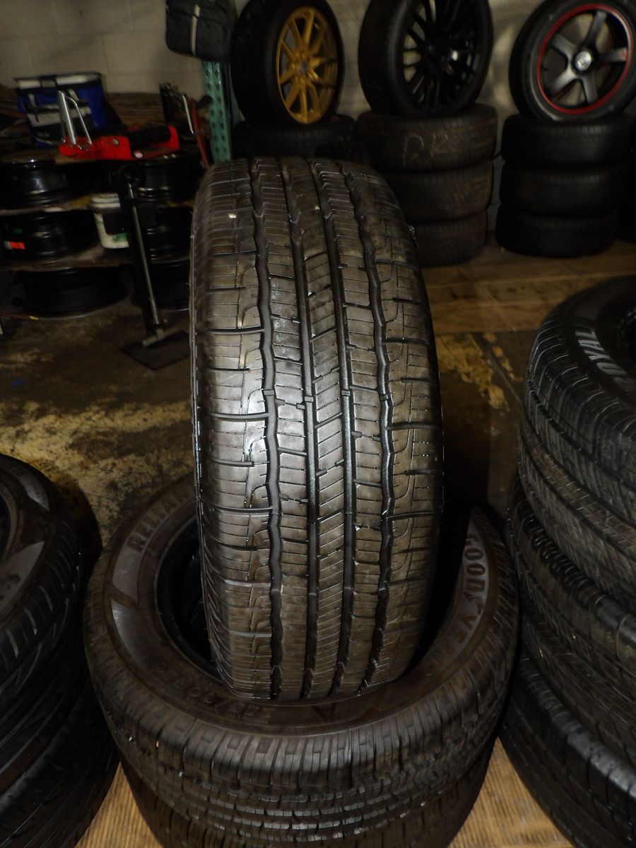 215/60R16 GOODYEAR RELIANT A/S PAIR OF TWO USED TIRES 