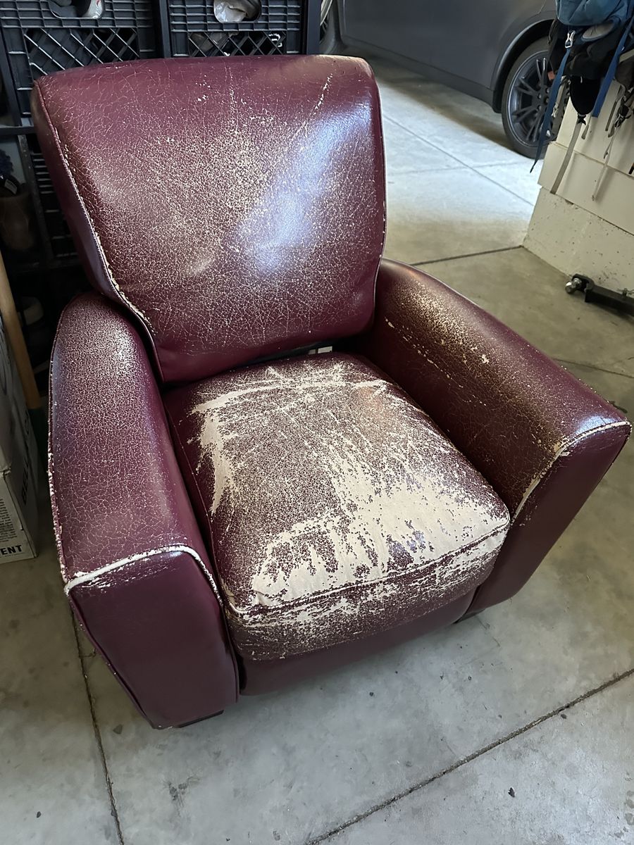 FREE - Down East Faux Leather Recliner
