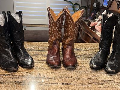 Vintage Men's Western Cowboy Boots - Men’s Size 13. 3 pairs.
