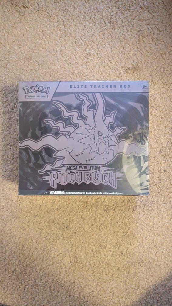 Pokemon TCG Mega Evolution Pitch Black Elite Trainer Box - New, Factory Sealed