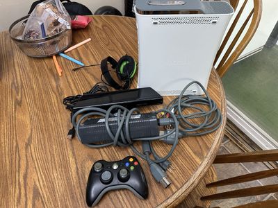 Xbox 360 Console Bundle - White, Includes Kinect, Controller, Headset, & Power/AV Cables