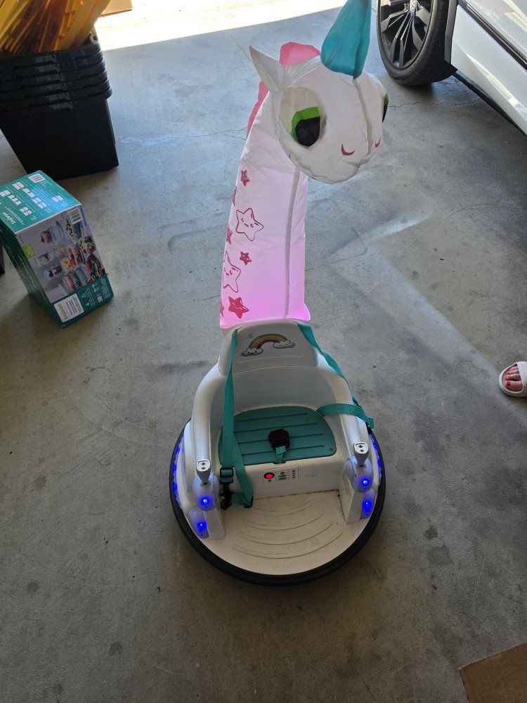 Bumpeez Unicorn bumper car.