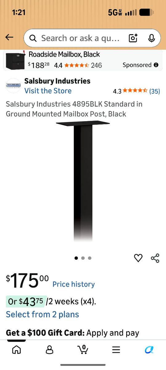 NEW IN BOX HEAVY DUTY MAILBOX POST DESCRIPTION IN PICTURES bought new no longer need. excellent deal!