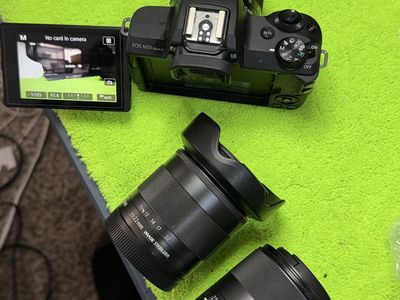 Canon m50 ii, 15-45mm, 32mm, 11-22mm like new