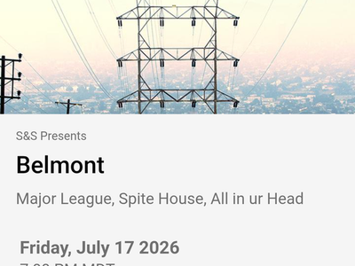 Belmont ticket x1