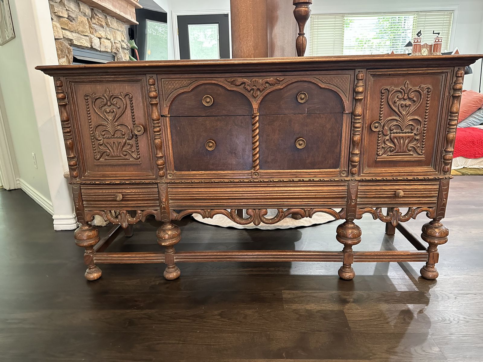 1930’s buffet solid wood