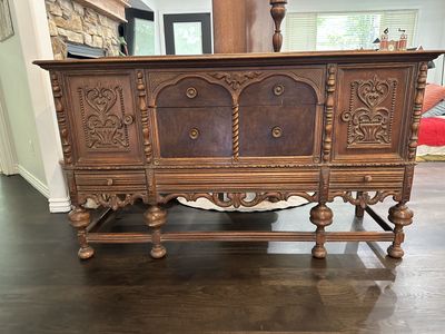1930’s buffet solid wood