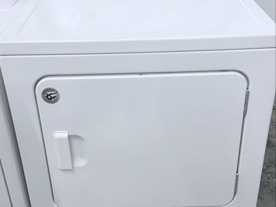Amana White Electric Dryer - Automatic Dry, Timed Dry, Air Dry Functions - Works Great