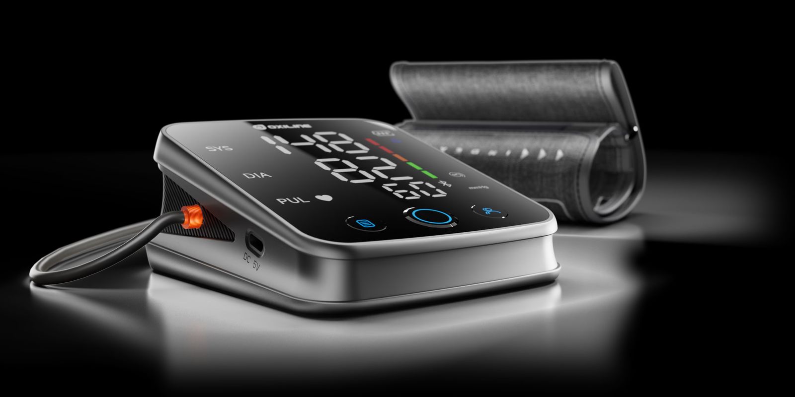Oxiline Pressure X5 Pro Blood Pressure Monitor with Bluetooth Connectivity