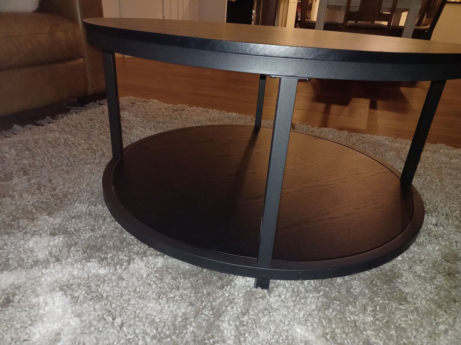 Black Round Coffee Table