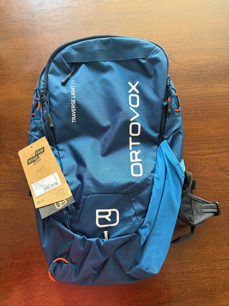 Brand new Ortovox Traverse Light 15 backpack, petrol blue