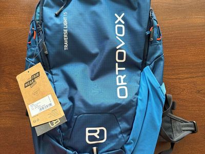 Brand new Ortovox Traverse Light 15 backpack, petrol blue