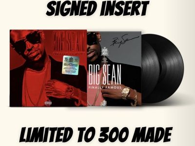 Big Sean-SIGNED Finally Famous Vinyl-X/300-15th Anniversary LP-SEALED-Autographed-Signed Insert