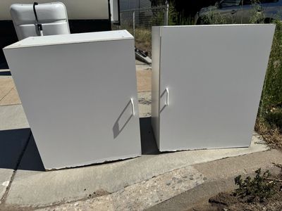 Free White Bathroom Storage Cabinets Set of 2
