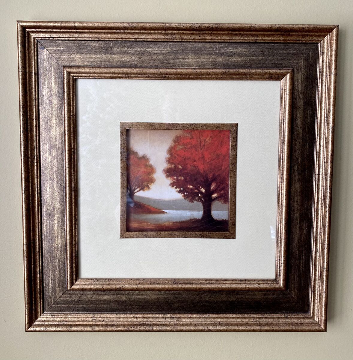 Beautifully Framed Artwork by E. Winwood - Large Framed and Matted To Perfection - C PIX
