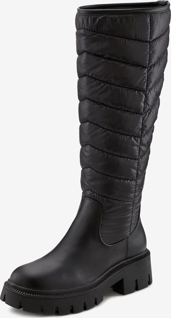 New Black Nylon Rubber Boots (Retail $115+)