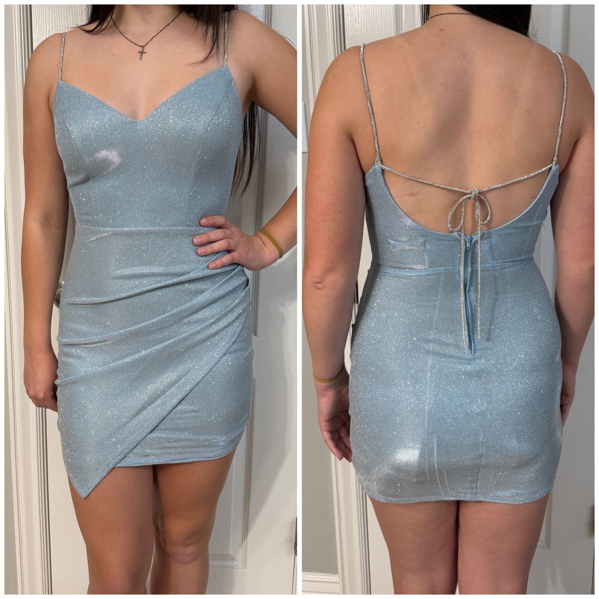 Light Blue Semiformal Minidress