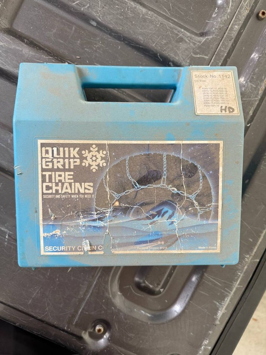 Quik Grip tire chains stock 1142