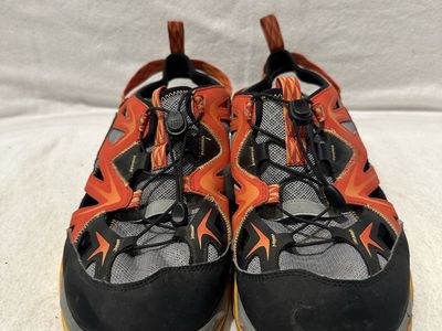 Merrell men’s size 9 gray/black/orange water or hiking sandals