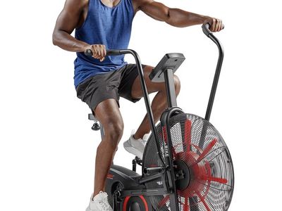 New Sunny Health & Fitness Premium Smart Cross-Training Fan Bike, Air Resistance Cardio Machine