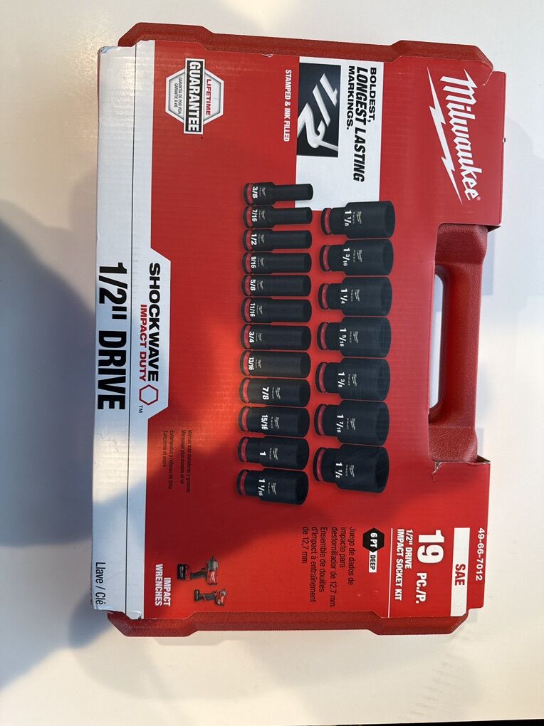 1/2  Drive Impact Socket kit