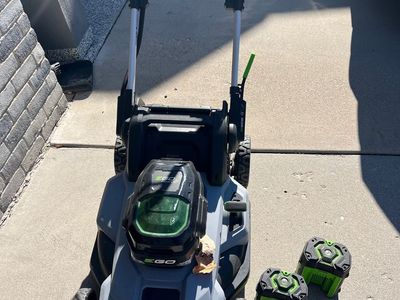 Ego electric lawn mower w/2 batteries