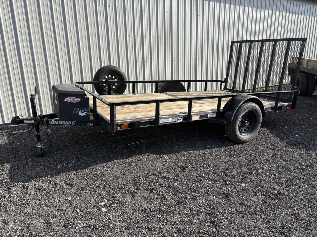2021 Diamond C 12 foot Flatbed trailer