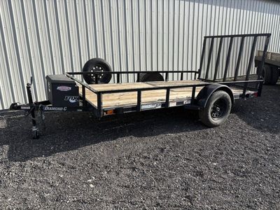 2021 Diamond C 12 foot Flatbed trailer