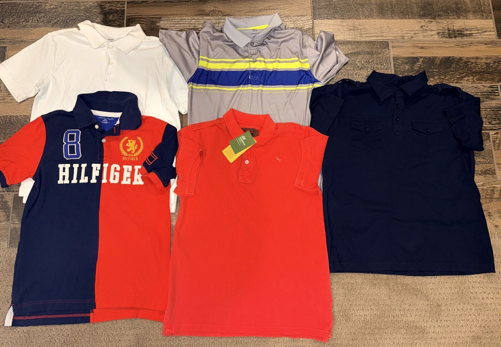 Boys Size 12/14 and 14/16 Polo Name Brand Shirts