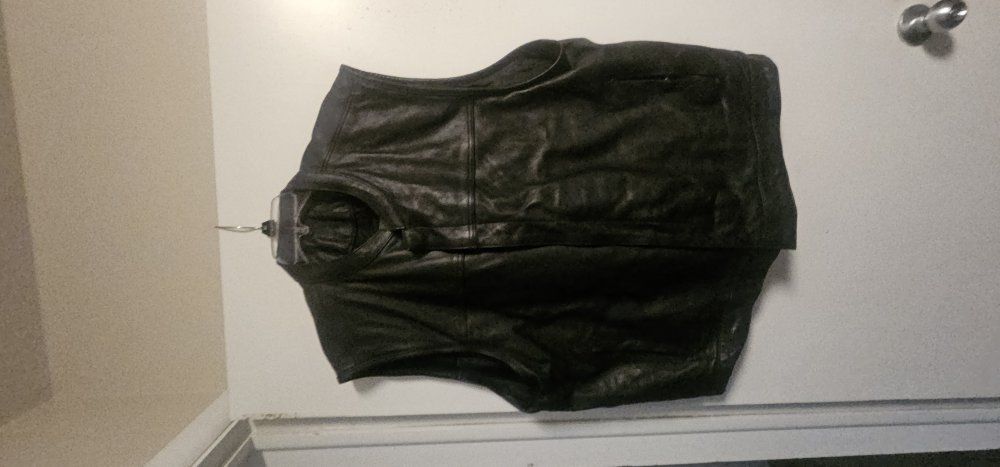 heavy leather vest