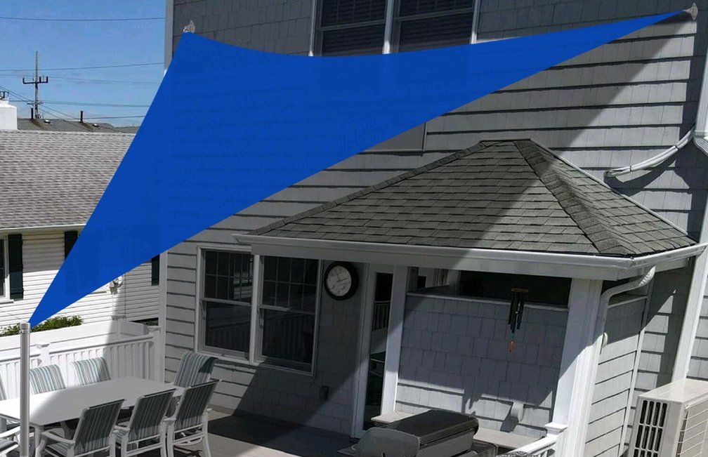 New Large 17ft Heavy Duty Triangle Sun Shades