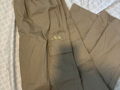 Adidas Tan Cargo Pants Men's Size Large (L/G) Made in Cambodia