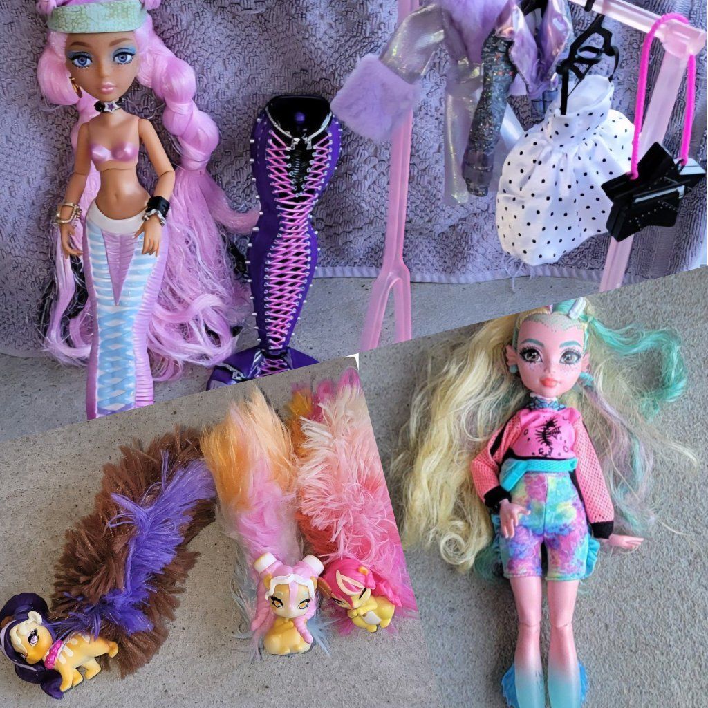 Monster High Lagoona Blue Doll - Whiffies S'mores 3-Pack Collectible Scented Figures –Mermaze Mermaidz Morra Deluxe Fashion Doll