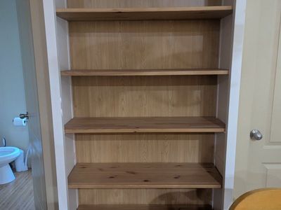 Tall IKEA bookshelf