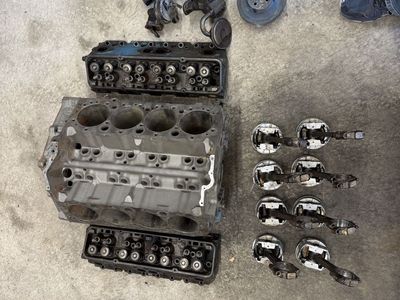 Vintage 1980 GM Chevrolet 350 Small Block V8 4-bolt main Engine Core 3970010 - Parts/Rebuild