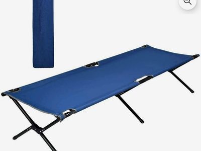 Ozark Trail American Red Cross Extra Large Fold-Out Military Style Cot - Easy Set-Up
