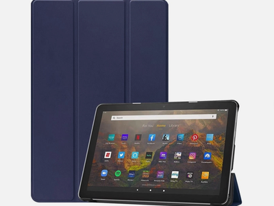 Stianiiie Fire HD 8/8 Plus Case 10th 12th Gen 2020 2022 Navy Trifold