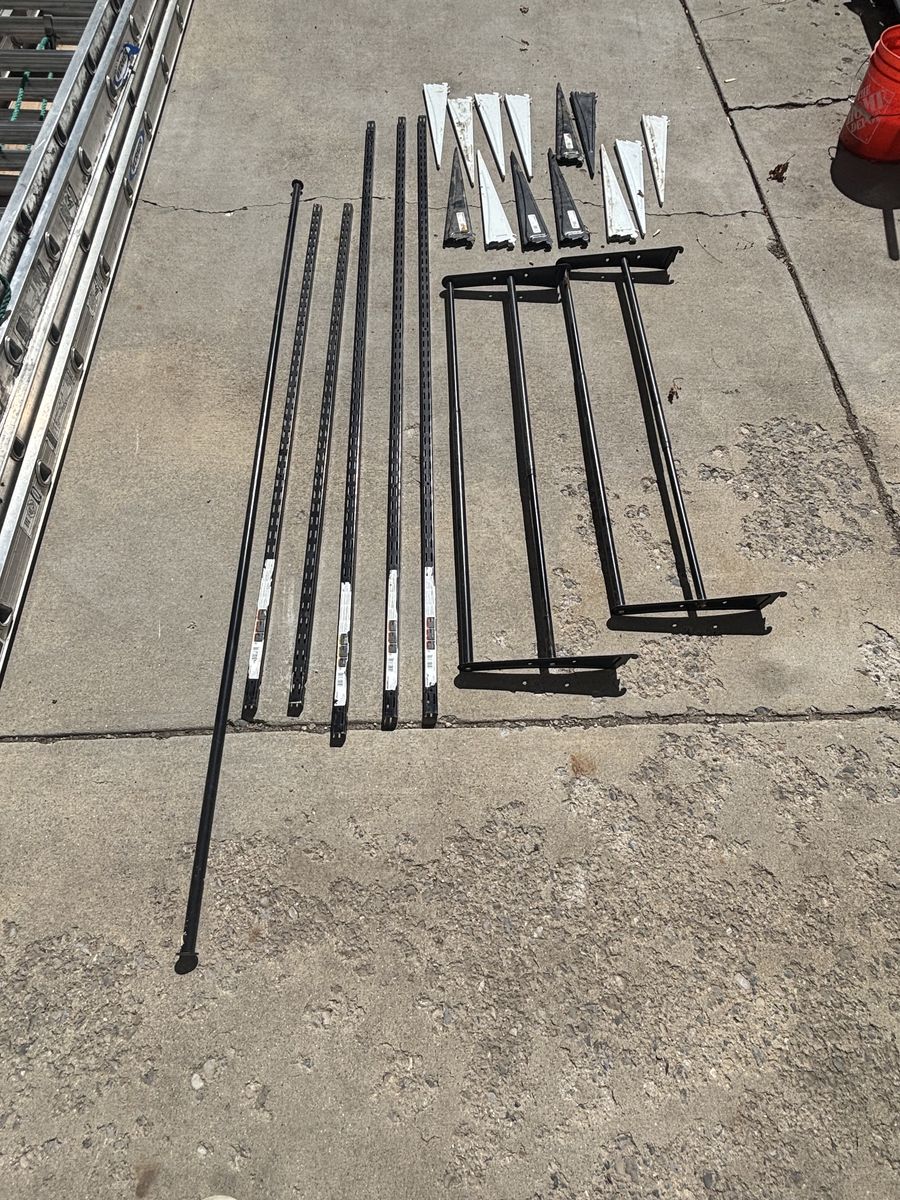 Closet shelving parts