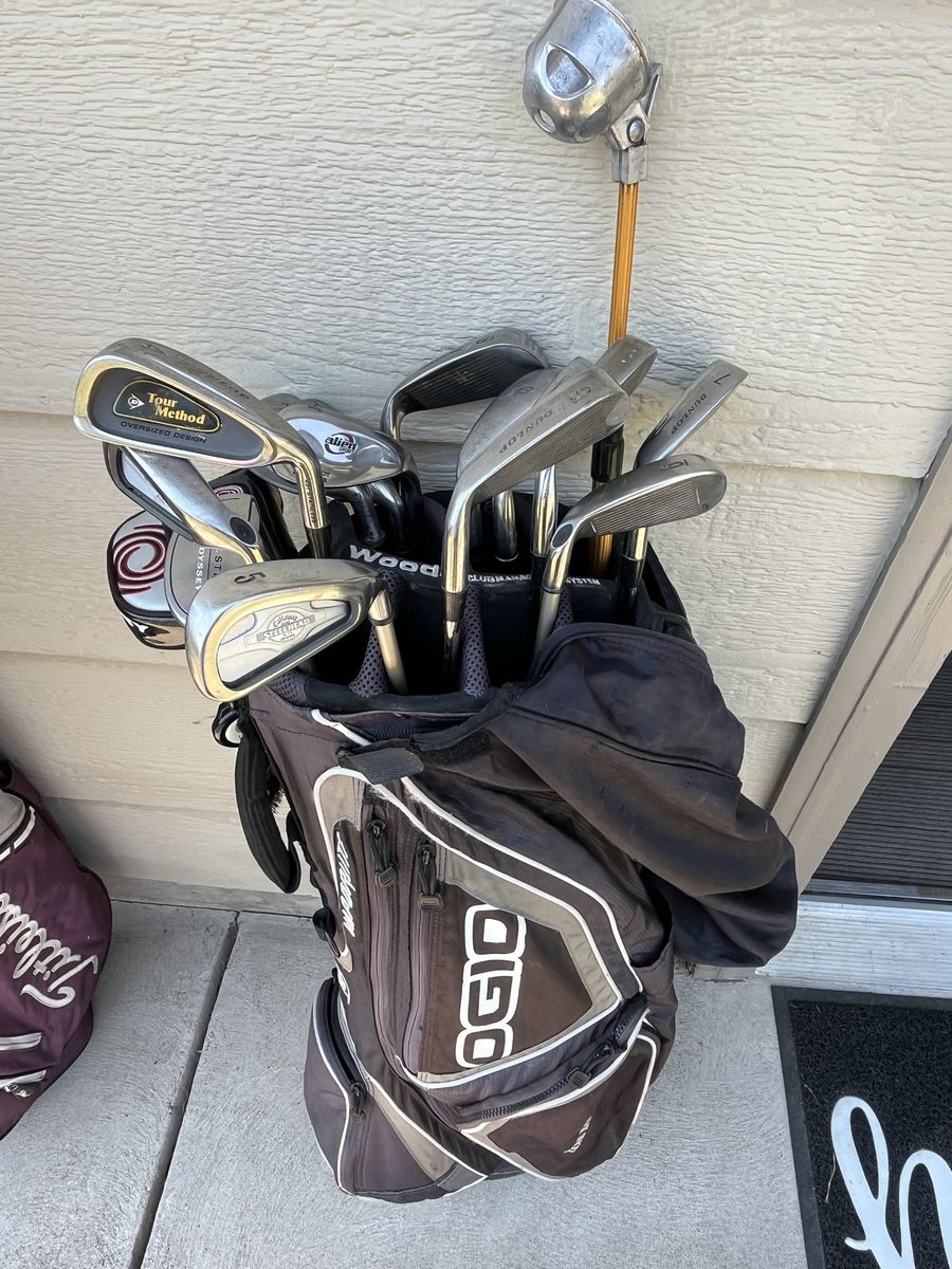 Golf bag and clubs